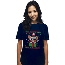 Load image into Gallery viewer, Shirts T-Shirts, Unisex / Small / Navy Pet Christmas