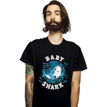 Load image into Gallery viewer, Shirts T-Shirts, Unisex / Small / Black Cute Baby Shark