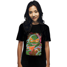 Load image into Gallery viewer, Daily_Deal_Shirts T-Shirts, Unisex / Small / Black Glitch Michelangelo