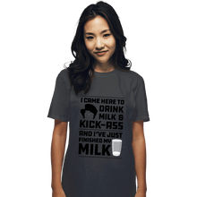 Load image into Gallery viewer, Daily_Deal_Shirts T-Shirts, Unisex / Small / Charcoal Drink Milk