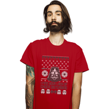 Load image into Gallery viewer, Shirts T-Shirts, Unisex / Small / Red Vader Christmas