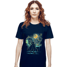 Load image into Gallery viewer, Secret_Shirts T-Shirts, Unisex / Small / Navy The Starry Moon