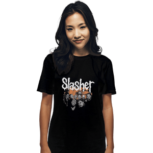Shirts T-Shirts, Unisex / Small / Black Slasher