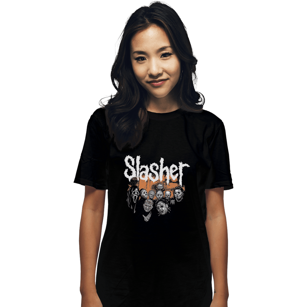 Shirts T-Shirts, Unisex / Small / Black Slasher