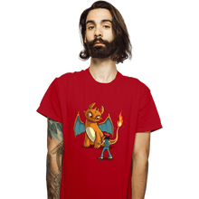Load image into Gallery viewer, Shirts T-Shirts, Unisex / Small / Red How To Train Your Monster