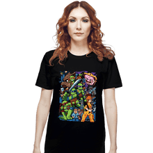 Load image into Gallery viewer, Daily_Deal_Shirts T-Shirts, Unisex / Small / Black TMNT Pilgrim