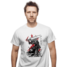Load image into Gallery viewer, Daily_Deal_Shirts T-Shirts, Unisex / Small / White Lone Swordsman sumi-e

