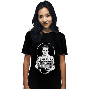 Shirts T-Shirts, Unisex / Small / Black Jesus is My Homeboy