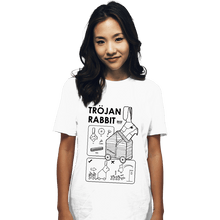 Load image into Gallery viewer, Secret_Shirts T-Shirts, Unisex / Small / White The Trojan Rabbit