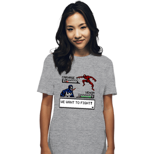 Shirts T-Shirts, Unisex / Small / Sports Grey Carnage Fight