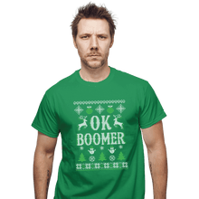 Load image into Gallery viewer, Shirts T-Shirts, Unisex / Small / Irish Green OK Zoomer Ugly Christmas Sweater