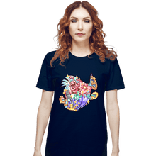 Load image into Gallery viewer, Shirts T-Shirts, Unisex / Small / Navy Magical Silhouettes - Flounder