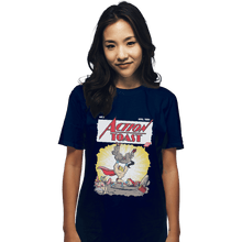 Load image into Gallery viewer, Shirts T-Shirts, Unisex / Small / Navy Action Toast
