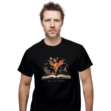 Load image into Gallery viewer, Daily_Deal_Shirts T-Shirts, Unisex / Small / Black Here Be Dragons