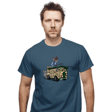 Load image into Gallery viewer, Daily_Deal_Shirts T-Shirts, Unisex / Small / Indigo Blue Surfing In The Turtle Van