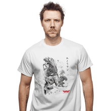 Load image into Gallery viewer, Shirts T-Shirts, Unisex / Small / White Xenomorphs Invasion Sumi-e
