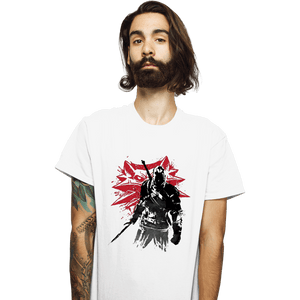 Shirts T-Shirts, Unisex / Small / White The Witcher Sumi-e