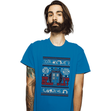 Load image into Gallery viewer, Shirts T-Shirts, Unisex / Small / Sapphire Timey Wimey Christmas