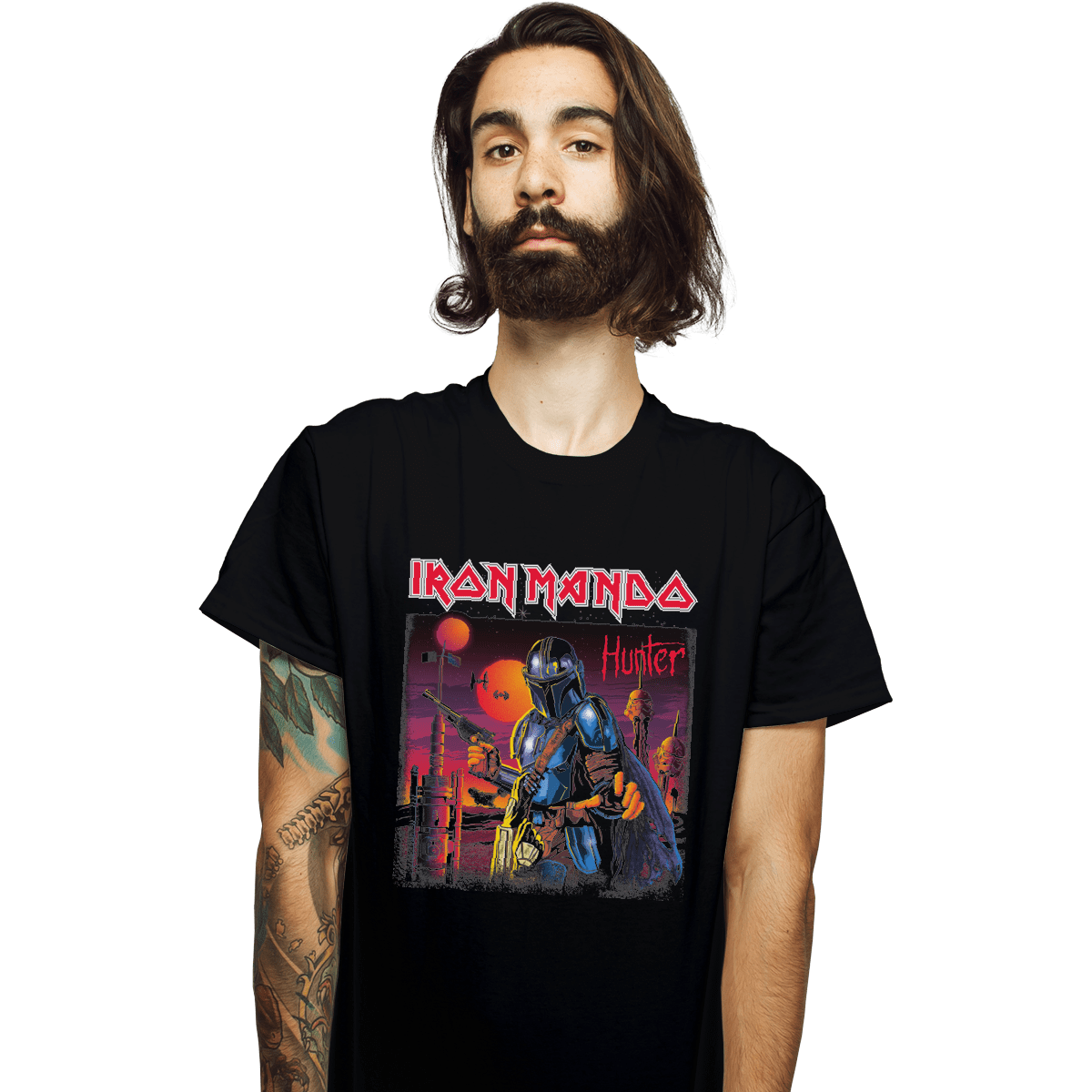 Iron Mando - Nerdy T-Shirt by cappo | ShirtPunch
