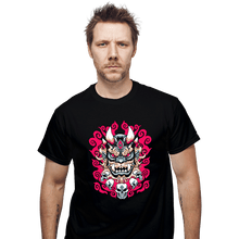 Load image into Gallery viewer, Shirts T-Shirts, Unisex / Small / Black Oni Mask