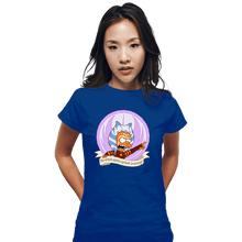Load image into Gallery viewer, Daily_Deal_Shirts Fitted Shirts, Woman / Small / Royal Blue Angry Padawan