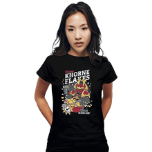Load image into Gallery viewer, Shirts Fitted Shirts, Woman / Small / Black Chaos Khorne Flakes