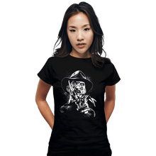 Load image into Gallery viewer, Daily_Deal_Shirts Fitted Shirts, Woman / Small / Black Nightmare Splatter