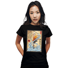 Load image into Gallery viewer, Daily_Deal_Shirts Fitted Shirts, Woman / Small / Black Air Nomad Master Woodblock
