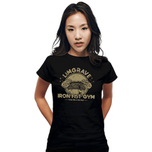 Load image into Gallery viewer, Daily_Deal_Shirts Fitted Shirts, Woman / Small / Black Limgrave Iron Fist Gym