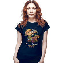 Load image into Gallery viewer, Daily_Deal_Shirts Fitted Shirts, Woman / Small / Navy Legendary Pizza
