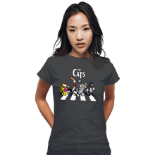 Load image into Gallery viewer, Daily_Deal_Shirts Fitted Shirts, Woman / Small / Charcoal The Cats