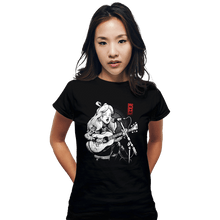 Load image into Gallery viewer, Daily_Deal_Shirts Fitted Shirts, Woman / Small / Black Wonderland Song