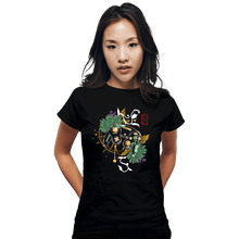 Load image into Gallery viewer, Daily_Deal_Shirts Fitted Shirts, Woman / Small / Black Cube Aesthetic