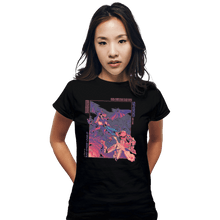 Load image into Gallery viewer, Shirts Fitted Shirts, Woman / Small / Black Burning The Night