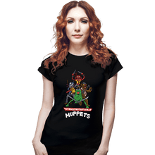 Load image into Gallery viewer, Secret_Shirts Fitted Shirts, Woman / Small / Black Teenage Mutant Ninja Muppets