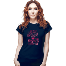 Load image into Gallery viewer, Daily_Deal_Shirts Fitted Shirts, Woman / Small / Navy Kodama.Exe