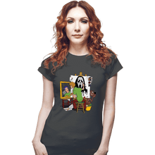 Load image into Gallery viewer, Daily_Deal_Shirts Fitted Shirts, Woman / Small / Charcoal Shaggy The Killer Punk