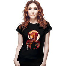 Load image into Gallery viewer, Daily_Deal_Shirts Fitted Shirts, Woman / Small / Black Demon Tengen