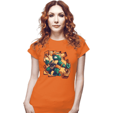 Load image into Gallery viewer, Secret_Shirts Fitted Shirts, Woman / Small / Orange Toy Mike!