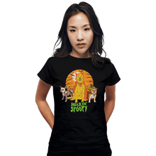 Load image into Gallery viewer, Shirts Fitted Shirts, Woman / Small / Black Heckin' Spoopy