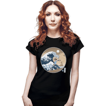 Load image into Gallery viewer, Shirts Fitted Shirts, Woman / Small / Black The Great Wave Of Republic City