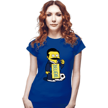 Load image into Gallery viewer, Daily_Deal_Shirts Fitted Shirts, Woman / Small / Royal Blue Lasso Special!