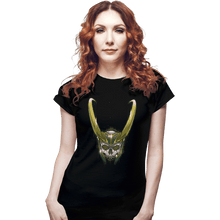 Load image into Gallery viewer, Shirts Fitted Shirts, Woman / Small / Black Loki Skull