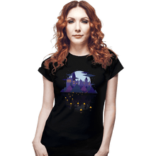 Load image into Gallery viewer, Daily_Deal_Shirts Fitted Shirts, Woman / Small / Black Wizard Castle