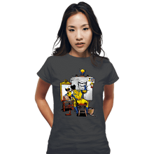 Load image into Gallery viewer, Daily_Deal_Shirts Fitted Shirts, Woman / Small / Charcoal Snikt Portriat