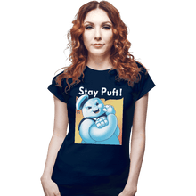 Load image into Gallery viewer, Shirts Fitted Shirts, Mens / Small / Navy Stay Puft!