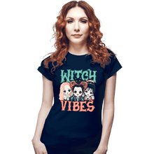 Load image into Gallery viewer, Daily_Deal_Shirts Fitted Shirts, Woman / Small / Navy Witch Vibes