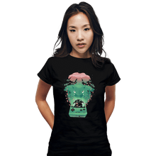 Load image into Gallery viewer, Shirts Fitted Shirts, Woman / Small / Black Green Pocket Gaming