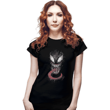 Load image into Gallery viewer, Shirts Fitted Shirts, Woman / Small / Black Venom Splatter
