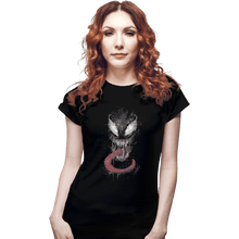 Load image into Gallery viewer, Shirts Fitted Shirts, Woman / Small / Black Venom Splatter